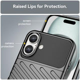 iPhone 16 Thunder Series TPU Cover - Sort