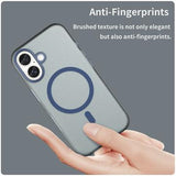 iPhone 16 UltraGuard Matte MagSafe Cover - mørkeblå