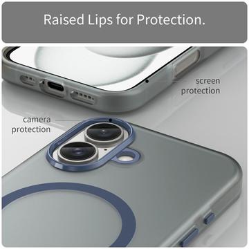 iPhone 16 UltraGuard Matte MagSafe Cover - mørkeblå