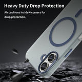 iPhone 16 UltraGuard Matte MagSafe Cover - mørkeblå