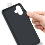 iPhone 16 Vertikal Flip Taske med Kortholder - Hvid