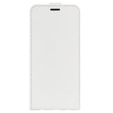 iPhone 16 Vertikal Flip Taske med Kortholder - Hvid