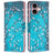 iPhone 16 Wonder Series Pung - Hvid Blomster