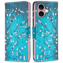 iPhone 16 Wonder Series Pung - Hvid Blomster