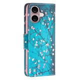 iPhone 16 Wonder Series Pung - Hvid Blomster