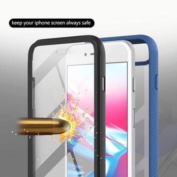 iPhone 16e/17e 360 Beskyttelse Cover - Blå / Klar