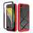 iPhone 16e/17e 360 Beskyttelse Cover - Rød / Klar