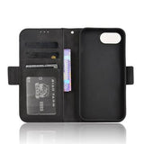 iPhone 16e/17e Kortholder Pung Etui - Sort