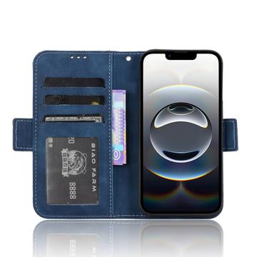 iPhone 16e/17e Kortholder Pung Etui - Blå