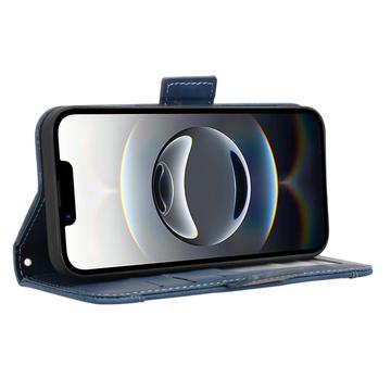 iPhone 16e/17e Kortholder Pung Etui - Blå