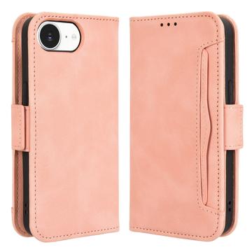 iPhone 16e/17e Kortholder Pung Etui - Pink