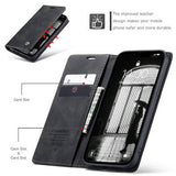 iPhone 16e/17e Caseme 013 Series Pung - Sort