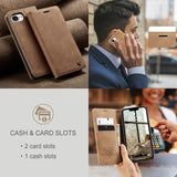 iPhone 16e/17e Caseme 013 Series Pung - Brun