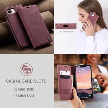 iPhone 16e/17e Caseme 013 Series Pung - Vinrød
