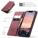 iPhone 16e/17e Caseme 013 Series Pung - Vinrød