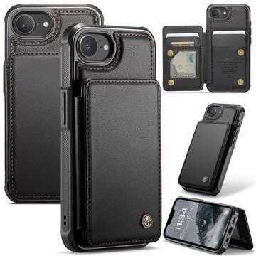 iPhone 16e/17e Caseme C22-etui RFID-kortpung - Sort