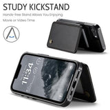 iPhone 16e/17e Caseme C22-etui RFID-kortpung - Sort