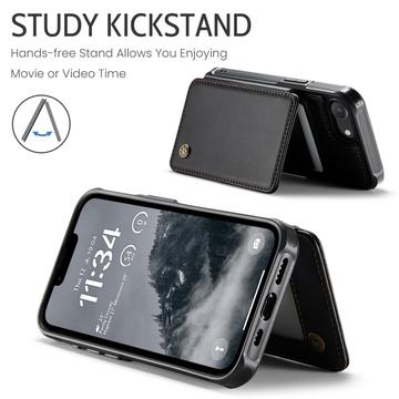 iPhone 16e/17e Caseme C22-etui RFID-kortpung - Sort