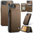 iPhone 16e/17e Caseme C22-etui RFID-kortpung - brun