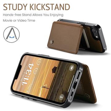 iPhone 16e/17e Caseme C22-etui RFID-kortpung - brun