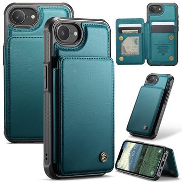 iPhone 16e/17e Caseme C22-etui RFID-kortpung - grøn