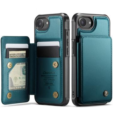 iPhone 16e/17e Caseme C22-etui RFID-kortpung - grøn