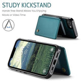 iPhone 16e/17e Caseme C22-etui RFID-kortpung - grøn