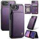 iPhone 16e/17e Caseme C22-etui RFID-kortpung - lilla