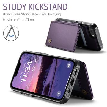iPhone 16e/17e Caseme C22-etui RFID-kortpung - lilla