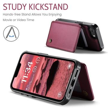 iPhone 16e/17e Caseme C22-etui RFID-kortpung - rød