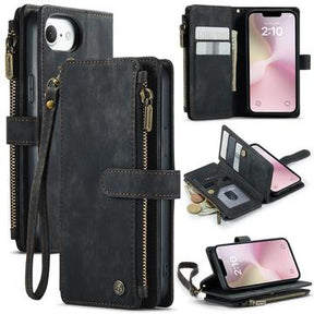 iPhone 16e/17e Caseme C30 Multifunktionel Pung - Sort