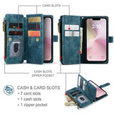 iPhone 16e/17e Caseme C30 Multifunktionel Pung - Blå