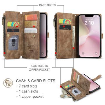 iPhone 16e/17e Caseme C30 Multifunktionel Pung - Brun