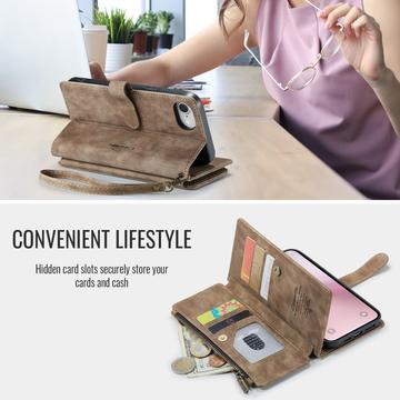 iPhone 16e/17e Caseme C30 Multifunktionel Pung - Brun