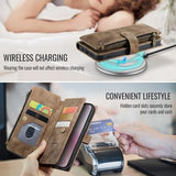 iPhone 16e/17e Caseme C30 Multifunktionel Pung - Brun