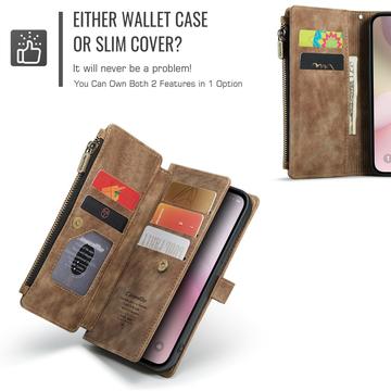 iPhone 16e/17e Caseme C30 Multifunktionel Pung - Brun