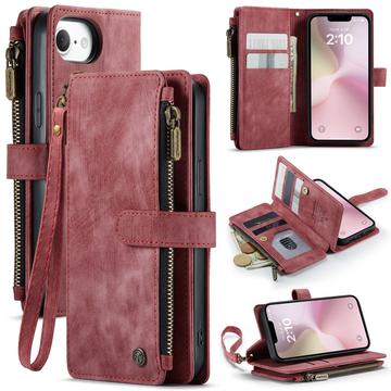 iPhone 16e/17e Caseme C30 Multifunktionel Pung - Rød