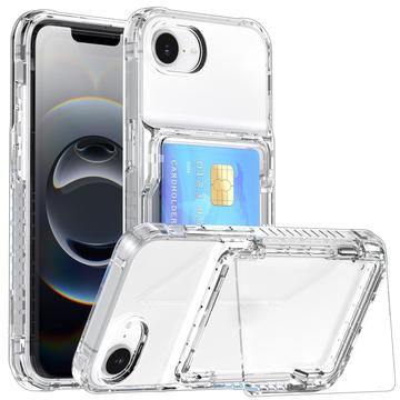 iPhone 16e/17e Gennemsigtigt Cover med Kortholder