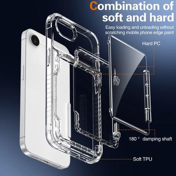 iPhone 16e/17e Gennemsigtigt Cover med Kortholder