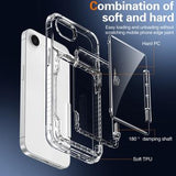 iPhone 16e/17e Gennemsigtigt Cover med Kortholder
