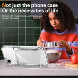 iPhone 16e/17e Gennemsigtigt Cover med Kortholder