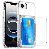 iPhone 16e/17e Gennemsigtigt Cover med Kortholder
