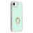 iPhone 16e/17e CrystalGlow Hybrid Cover med Ringholder - Grøn