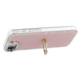 iPhone 16e/17e CrystalGlow Hybrid Cover med Ringholder - Pink