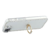iPhone 16e/17e CrystalGlow Hybrid Cover med Ringholder - gennemsigtig