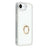 iPhone 16e/17e CrystalGlow Hybrid Cover med Ringholder - Hvid