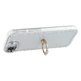 iPhone 16e/17e CrystalGlow Hybrid Cover med Ringholder - Hvid