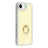 iPhone 16e/17e CrystalGlow Hybrid Cover med Ringholder - Gul