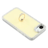 iPhone 16e/17e CrystalGlow Hybrid Cover med Ringholder - Gul