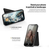 iPhone 16e/17e Dux Ducis Rafi II Magnetisk Cover med kickstand og kortholdere - Sort
